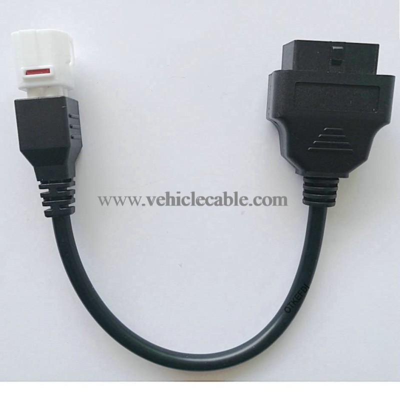 OTKEFDI Motorcycle 4pin OBD Diagnostic CANBUS Cable for Yama Motorbike 40CM Length 