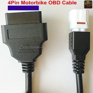 OTKEFDI Motorcycle 4pin OBD Diagnostic CANBUS Cable for Yama Motorbike 40CM Length 