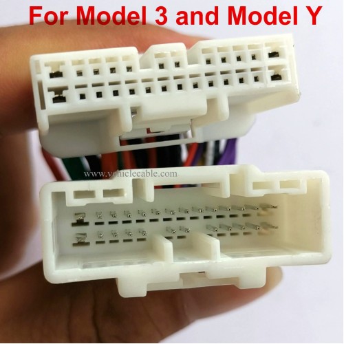 Model 3 & Model Y OBD2 Diagnostic Harness Scanner Splitter 26Pin Adapter for Tesla Model 3 & Model Y Post Jan 2019 to Now Black