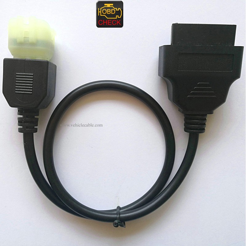 Motorcycle 6 Pin OBD Diagnostic Cable Motorbike Kline and Canbus Motorbike Adapter 