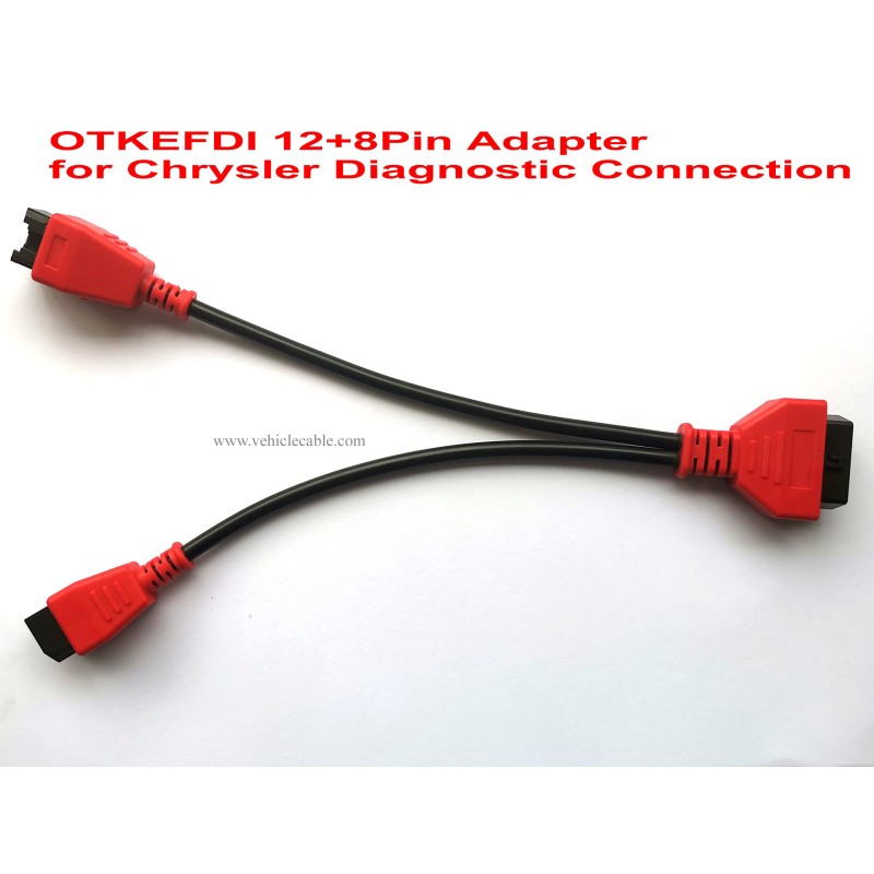 OBD 12+8 Pin Programming Adaptor,OBD2 Diagnostic Adapter for Ch-rysl-er 