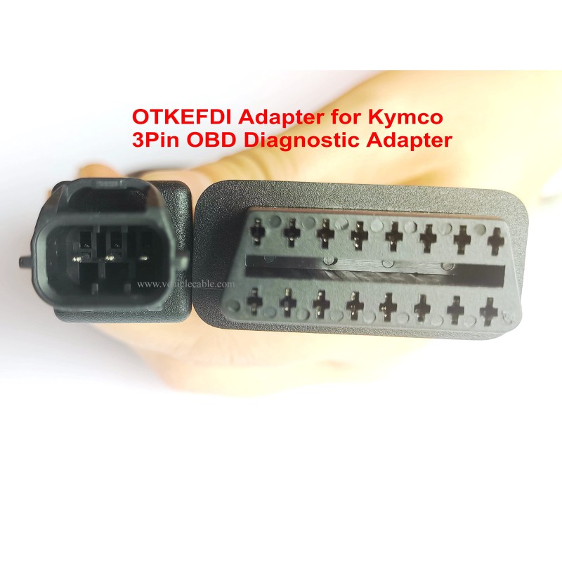 3 Pin Motorbike OBD Adapter,Motorrad Motorcycle OBD2 Diagnostic Cable for KYM-CO Motors 
