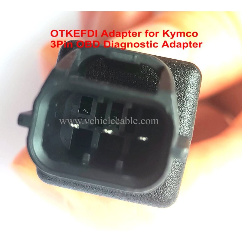 3 Pin Motorbike OBD Adapter,Motorrad Motorcycle OBD2 Diagnostic Cable for KYM-CO Motors 