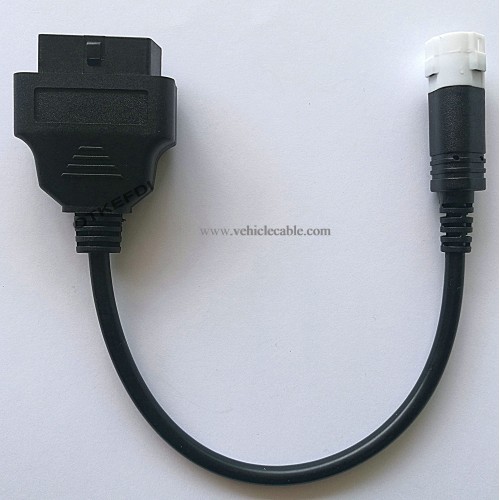 OTKEFDI Motorbike 3Pin OBD Diagnostic Adapter Motorcycle Diagnosis Kline Connector Black