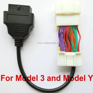 OBD2 Diagnostic Harness Scanner Splitter 26Pin Adapter for TLS Model 3 & Model Y Post Jan 2019 to Now 