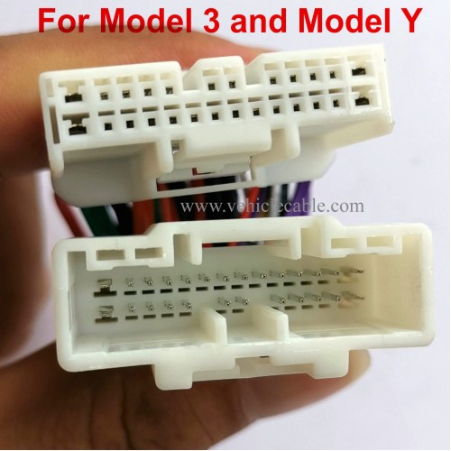 OBD2 Diagnostic Harness Scanner Splitter 26Pin Adapter for TLS Model 3 & Model Y Post Jan 2019 to Now