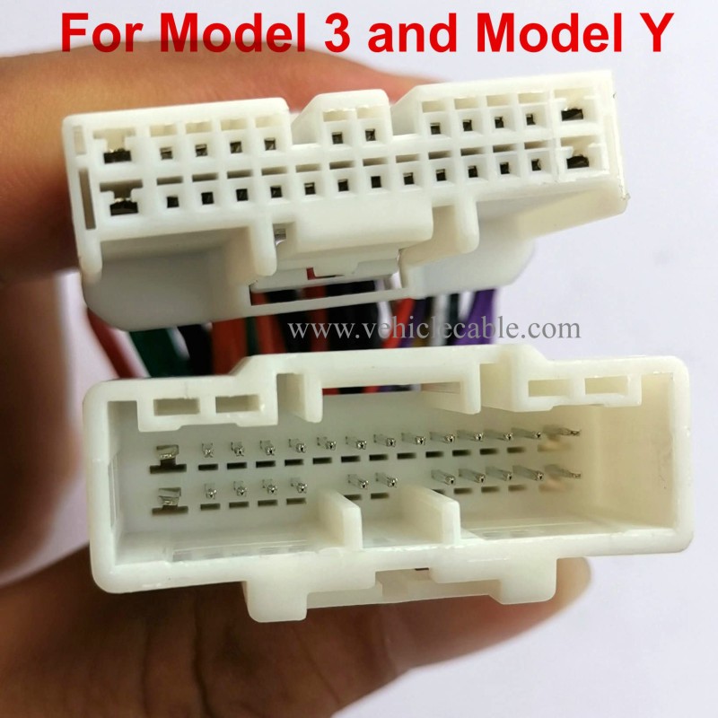 OBD2 Diagnostic Harness Scanner Splitter 26Pin Adapter for TLS Model 3 & Model Y Post Jan 2019 to Now 