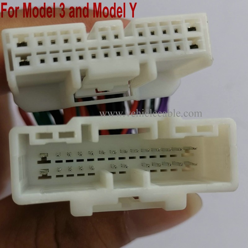 OBD2 Diagnostic Harness Scanner Splitter 26Pin Adapter for TLS Model 3 & Model Y Post Jan 2019 to Now 