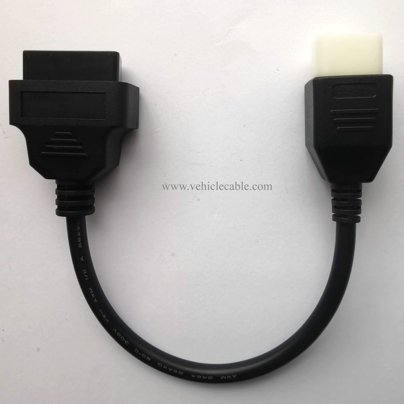 6Pin Motor Bike OBD Adapter,Motorrad Motorcycle OBD2 Diagnostic Cable Connector for Delphi ECU Motors 