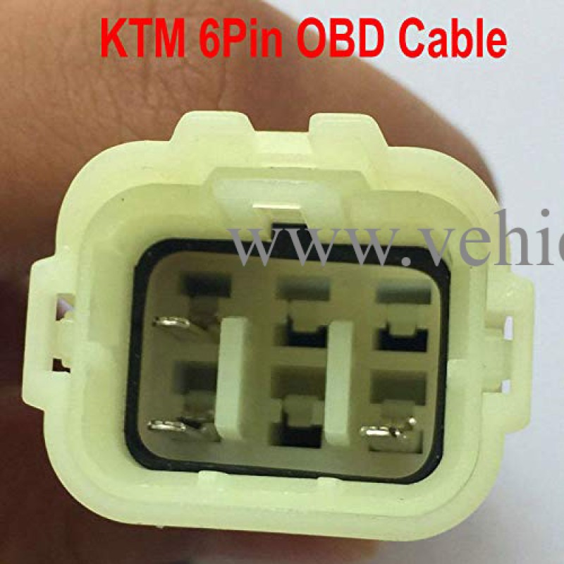 6 Pin Motorbike OBD Diagnostic Adapter,Motorcycle OBD2 Diagnosis Cable-40CM 