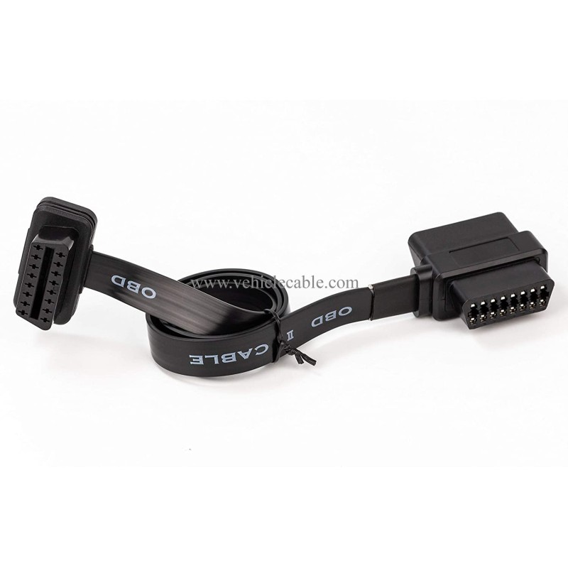OBD II Pass-Through J1962M/F to J1962F Ribbon Splitter Cable 1 Male to 2 Female 