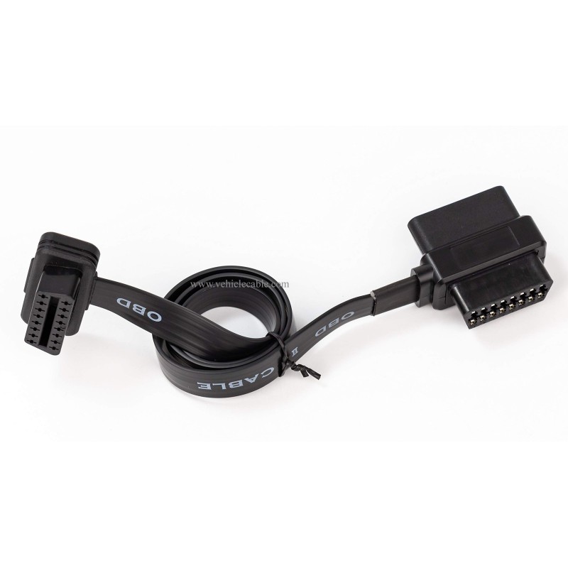 OBD II Pass-Through J1962M/F to J1962F Ribbon Splitter Cable 1 Male to 2 Female 