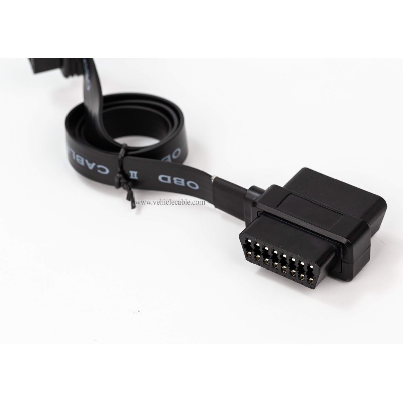 OBD II Pass-Through J1962M/F to J1962F Ribbon Splitter Cable 1 Male to 2 Female 