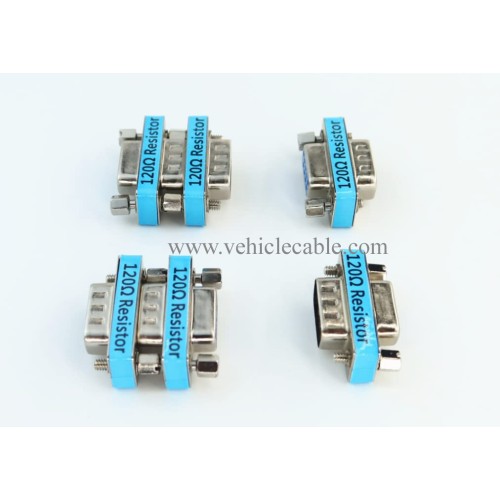 YPP 6-Pack RS323 Serial DB9 Male to Female Connector Adatper CAN Bus Terminal Resistance Terminator with 120ohm Resistance