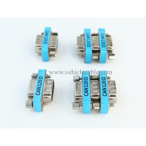 YPP 6-Pack RS323 Serial DB9 Male to Female Connector Adatper CAN Bus Terminal Resistance Terminator with 120ohm Resistance 
