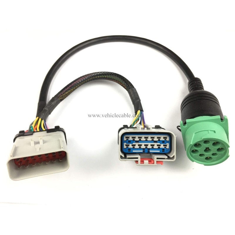 RP1226 Male to Female to J1939 Extension Splitter Y Cable for ELD Device 