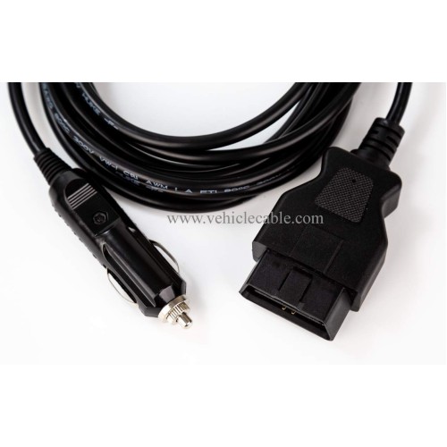 OBD2 Male to Cigarette Lighter Memory Saver Adapter Cable Car OBDII Emergency Power Supply Cable