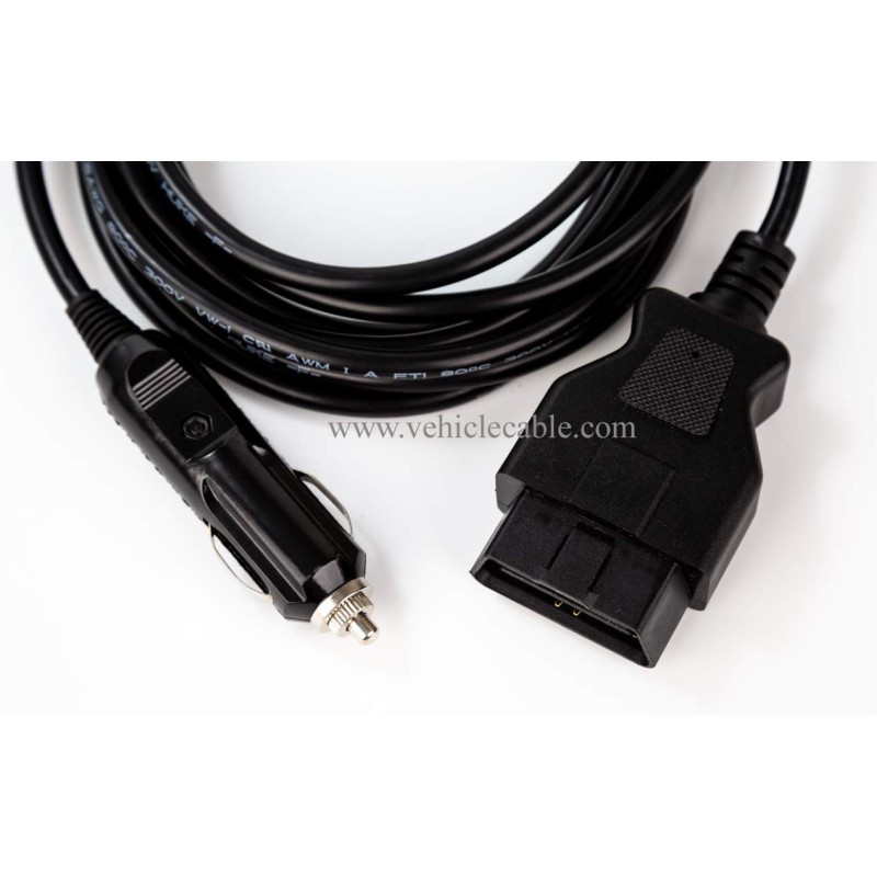 OBD2 Male to Cigarette Lighter Memory Saver Adapter Cable Car OBDII Emergency Power Supply Cable 