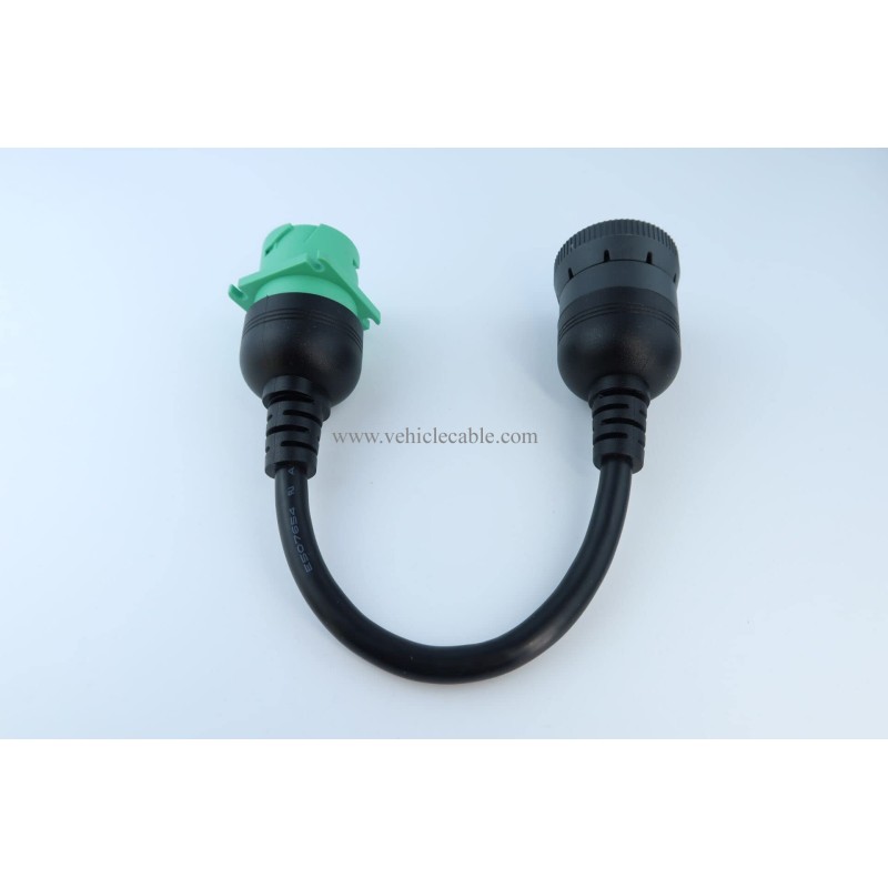 Gray 9Pin Type1 J1939 Port to New Green 9pin Type2 J1939 Port Cable Turn 9p Type1 to 9p Type2 