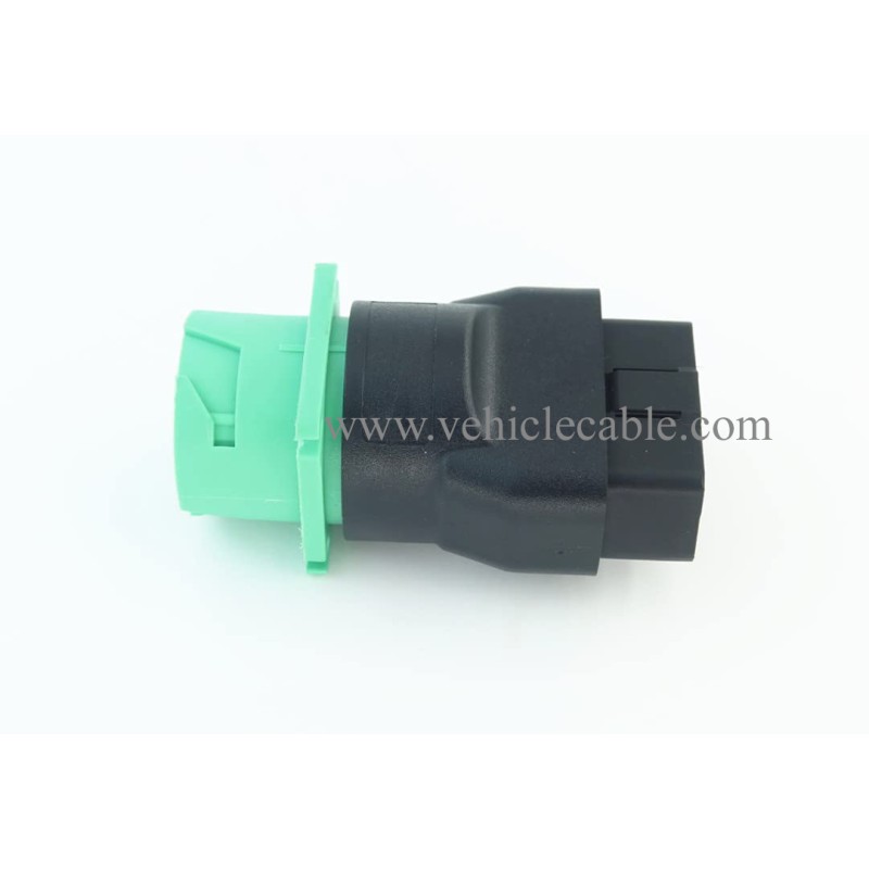 OBD2 Male to Green J1939 Female Adapter 