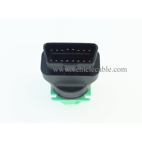 OBD2 Male to Green J1939 Female Adapter