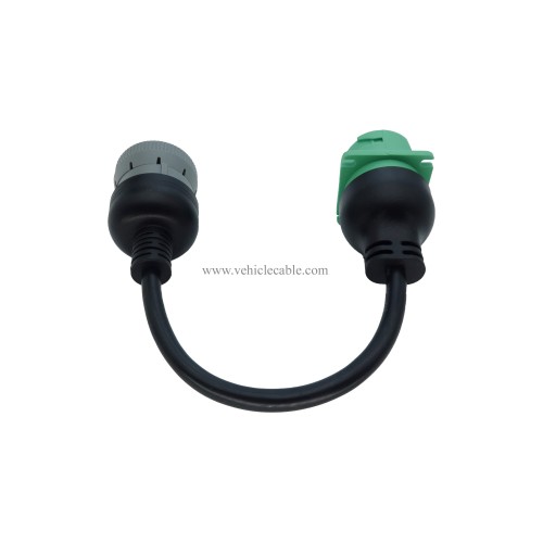 6pin J1708 to Type2 Green 9pin J1939 Adapter Cable for Trucker and car