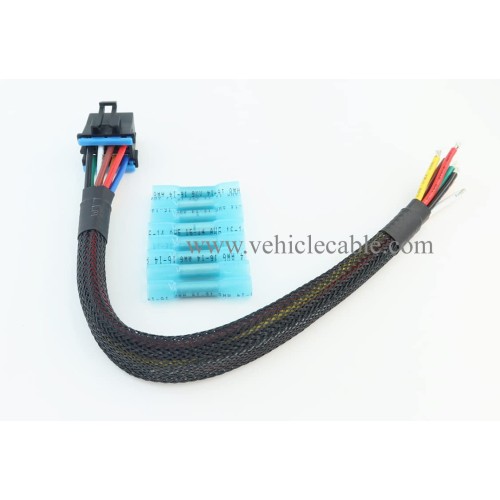 AC Heater Climate Fan Speed Control Replacement Plug Connector Wire Harness Pigtail 8pin for Silverado 1500 2500 3500, 96-99 Chevy Tahoe, 15306189, PT1346