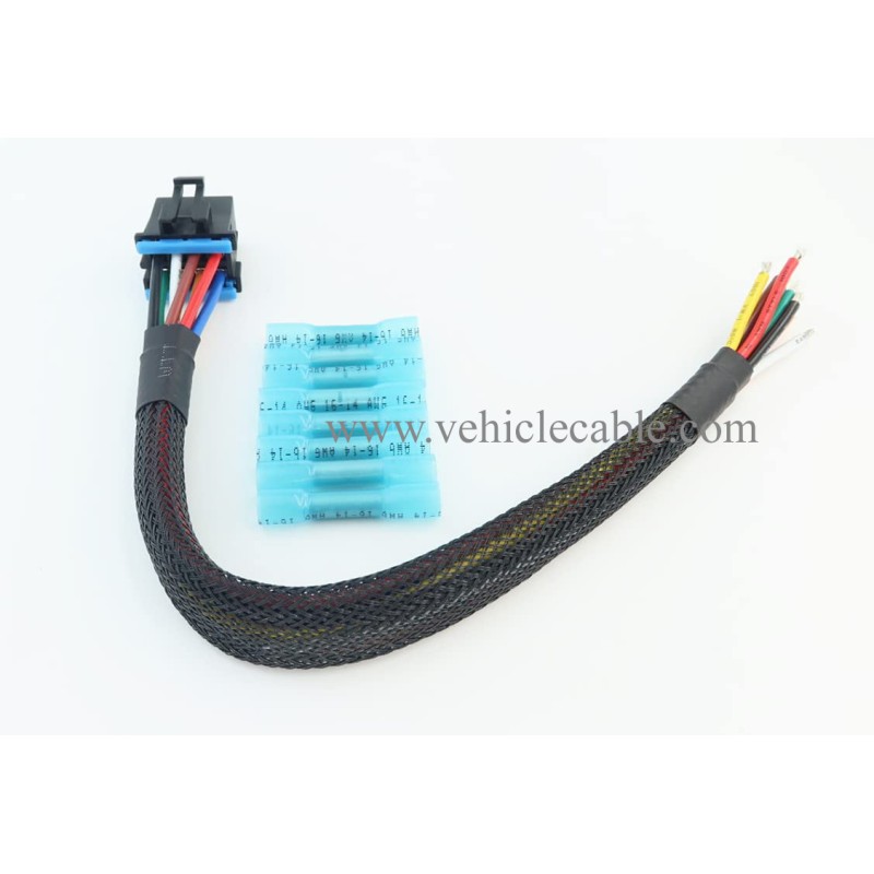 AC Heater Climate Fan Speed Control Replacement Plug Connector Wire Harness Pigtail 8pin for Silverado 1500 2500 3500, 96-99 Chevy Tahoe, 15306189, PT1346 