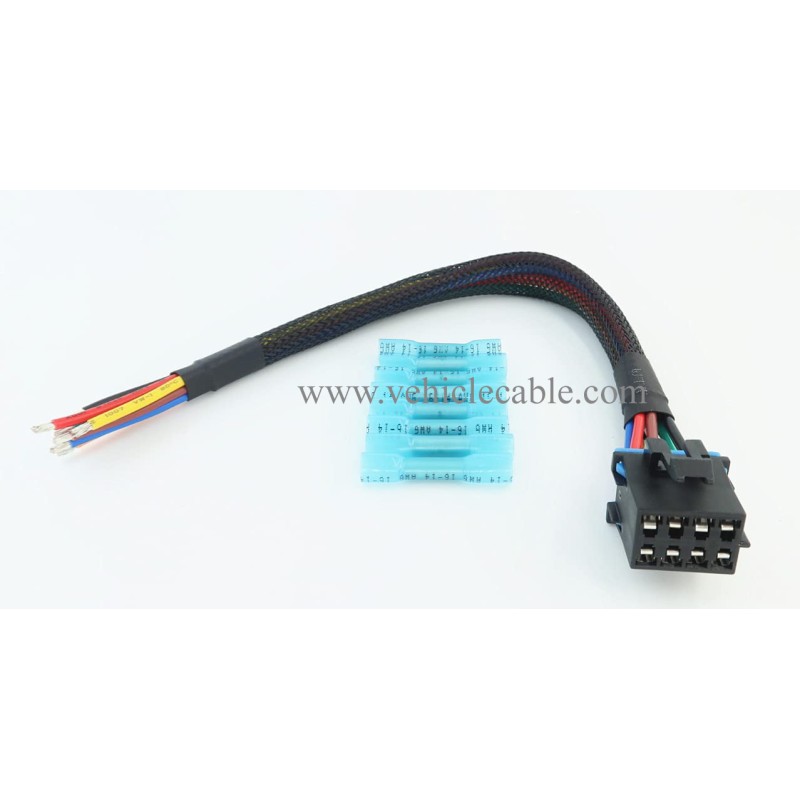 AC Heater Climate Fan Speed Control Replacement Plug Connector Wire Harness Pigtail 8pin for Silverado 1500 2500 3500, 96-99 Chevy Tahoe, 15306189, PT1346 