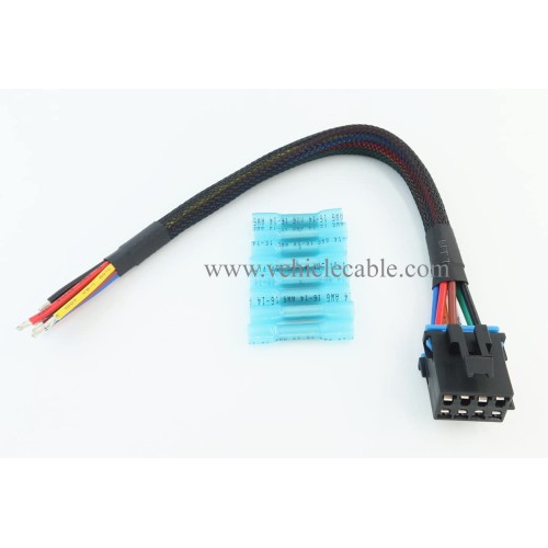 AC Heater Climate Fan Speed Control Replacement Plug Connector Wire Harness Pigtail 8pin for Silverado 1500 2500 3500, 96-99 Chevy Tahoe, 15306189, PT1346
