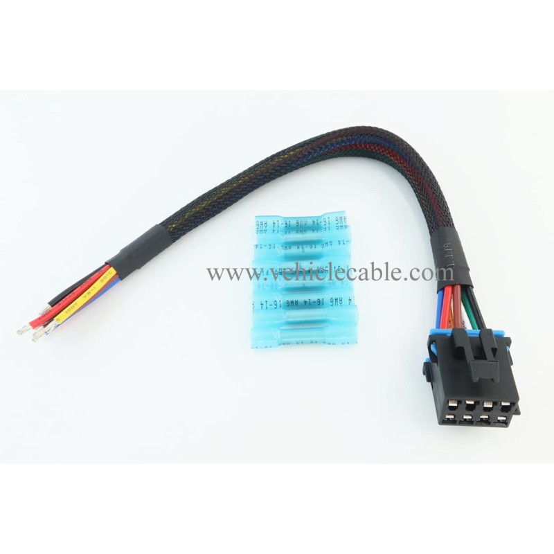 AC Heater Climate Fan Speed Control Replacement Plug Connector Wire Harness Pigtail 8pin for Silverado 1500 2500 3500, 96-99 Chevy Tahoe, 15306189, PT1346 