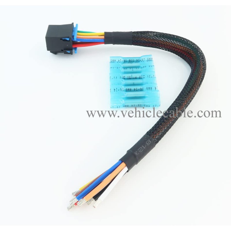 AC Heater Climate Fan Speed Control Replacement Plug Connector Wire Harness Pigtail 8pin for Silverado 1500 2500 3500, 96-99 Chevy Tahoe, 15306189, PT1346 