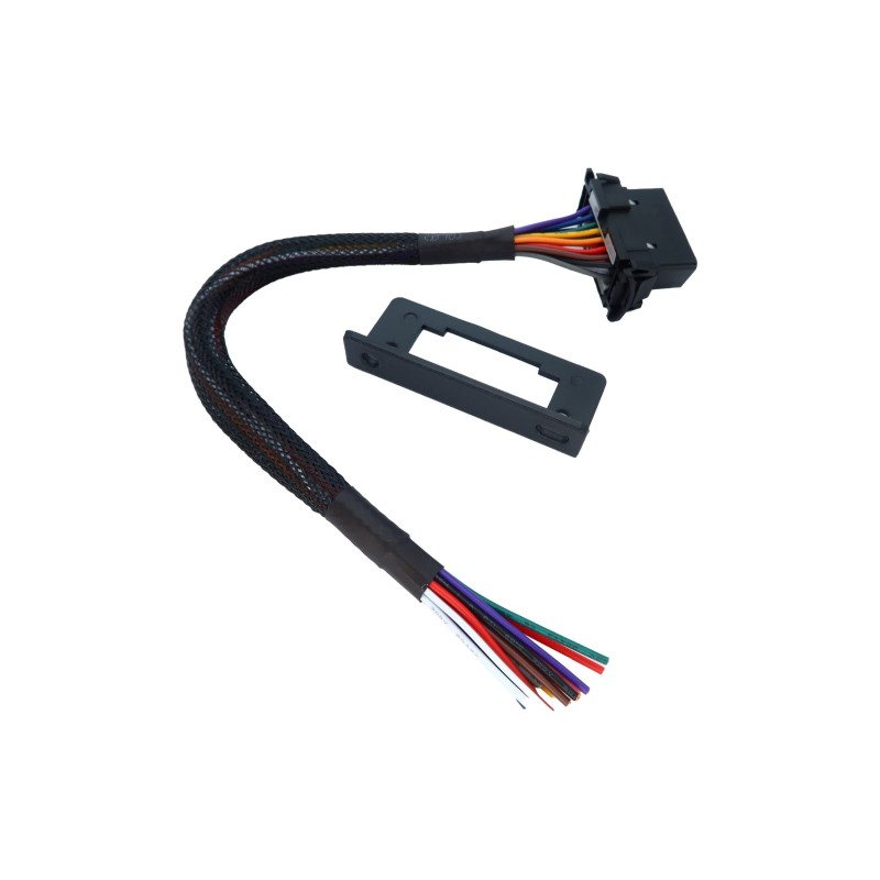 OBD2 J1962 Female to Open Pigtail Cable Bracket OBDii Port Replacement Cable 1ft/30cm 