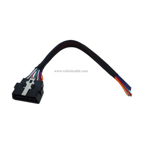 OBD2 J1962 Male to Open End 16pin Pigtail Cable 1ft/30cm (Male Cable)