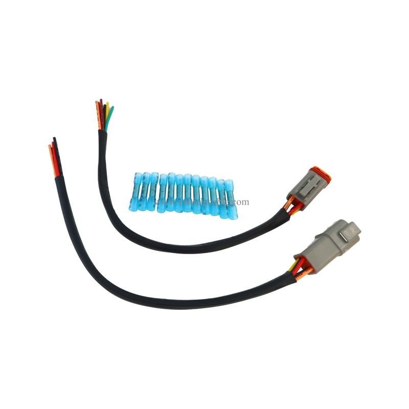  DT Connector Pigtail Cable 6Pin Male and Female 14 AWG 1ft/30cm (6 Pin) 