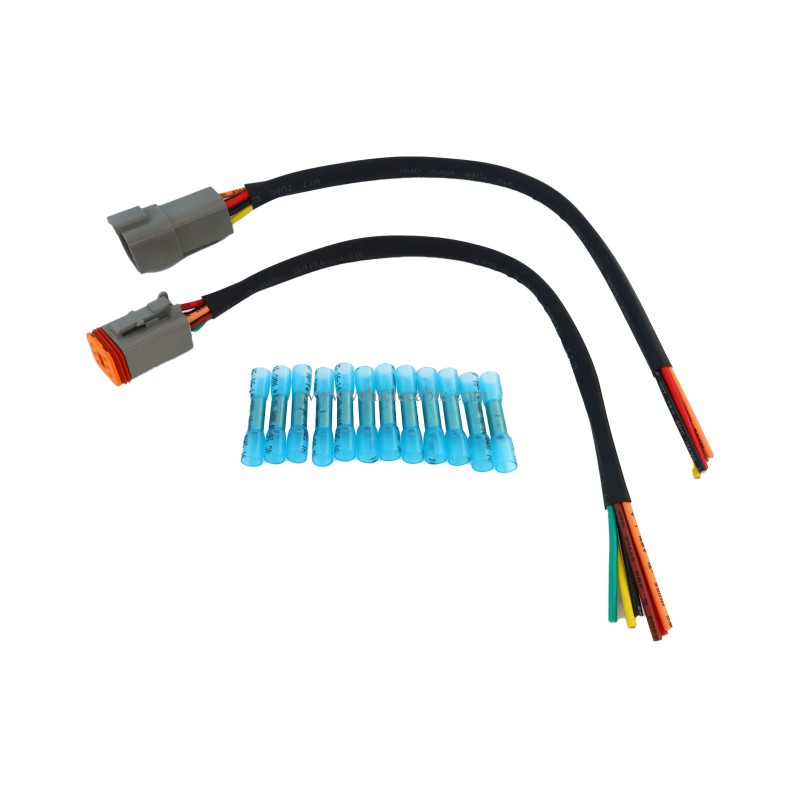  DT Connector Pigtail Cable 6Pin Male and Female 14 AWG 1ft/30cm (6 Pin) 