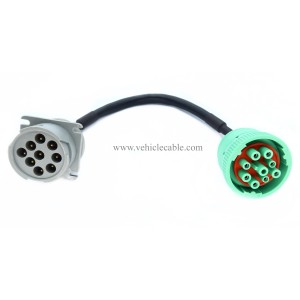 9Pin J1939 Green Type-2 to Cat 9Pin Converting Cable 