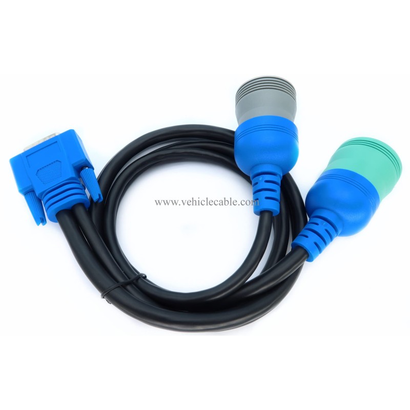 MITOB DB15 to 9pin J1939 and 6pin J1708 Splitter Y Cable for USB Link1 