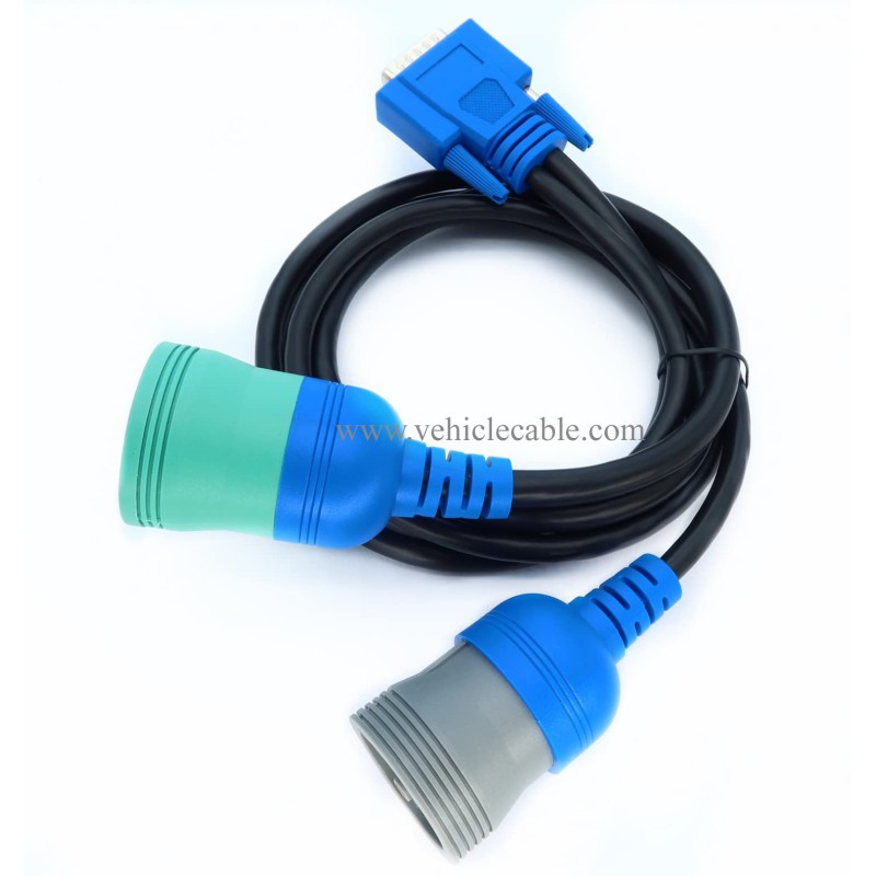 MITOB DB15 to 9pin J1939 and 6pin J1708 Splitter Y Cable for USB Link1 