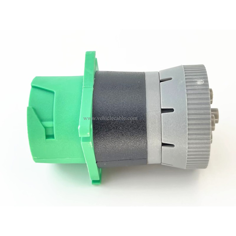 J1939-J1708 Adapter Green 9Pin Type 2 to 6Pin Adapter for Truck Freightliner 