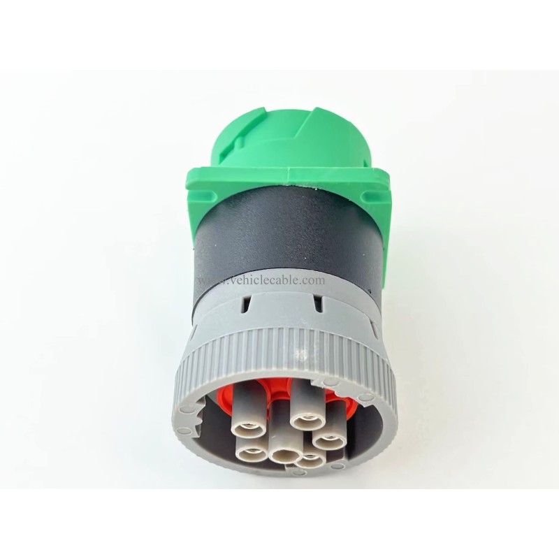 J1939-J1708 Adapter Green 9Pin Type 2 to 6Pin Adapter for Truck Freightliner 
