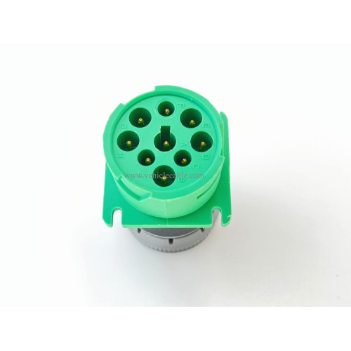 J1939-J1708 Adapter Green 9Pin Type 2 to 6Pin Adapter for Truck Freightliner