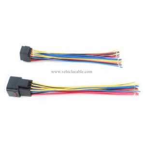 WBLD 16 Pin Way Waterproof Electrical Connector Plug Male and Female Replacement Pigtail Cable 6" for Car Automotive 