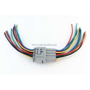 1pcs Male and 1pcs Female 12 Pin Plug Connector Pigtail Cable 12 Way Waterproof Wiring Harness 6inch 
