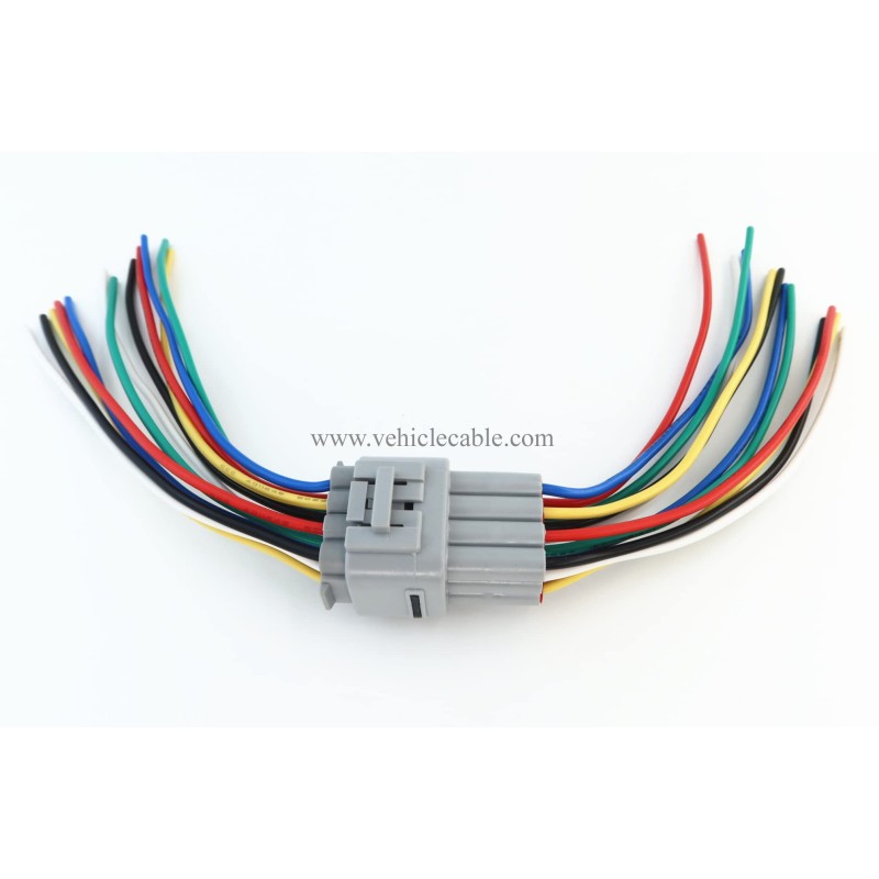 1pcs Male and 1pcs Female 12 Pin Plug Connector Pigtail Cable 12 Way Waterproof Wiring Harness 6inch 