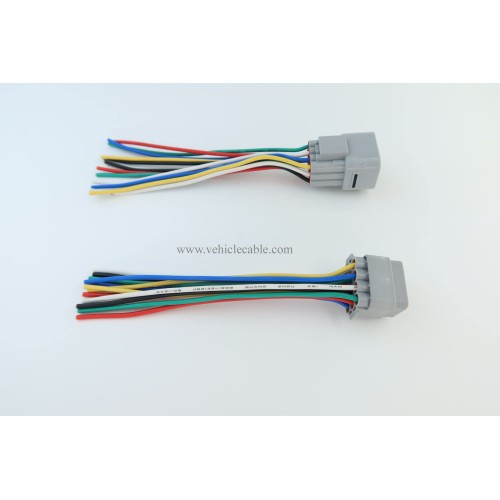 1pcs Male and 1pcs Female 12 Pin Plug Connector Pigtail Cable 12 Way Waterproof Wiring Harness 6inch