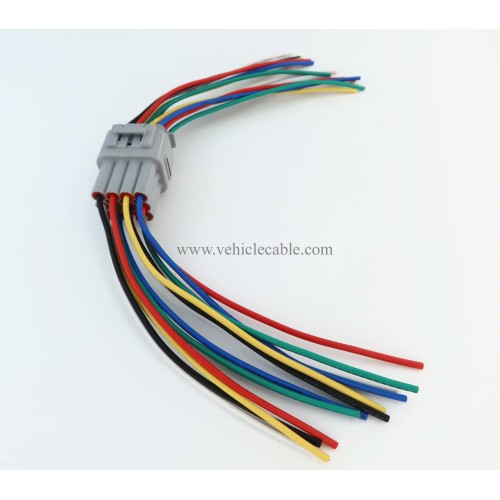 1pcs Male and 1pcs Female 12 Pin Plug Connector Pigtail Cable 12 Way Waterproof Wiring Harness 6inch