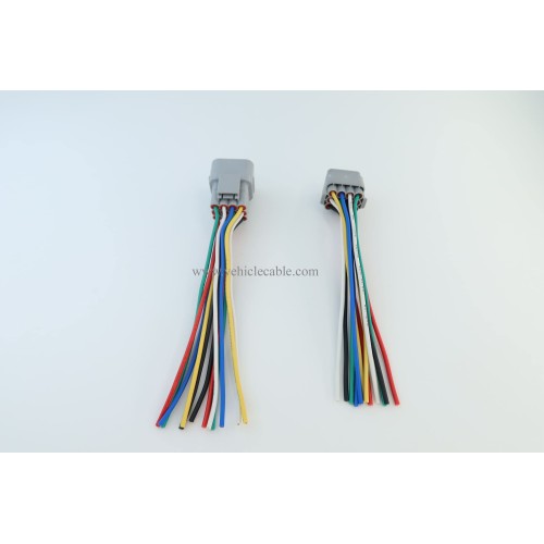 1pcs Male and 1pcs Female 12 Pin Plug Connector Pigtail Cable 12 Way Waterproof Wiring Harness 6inch