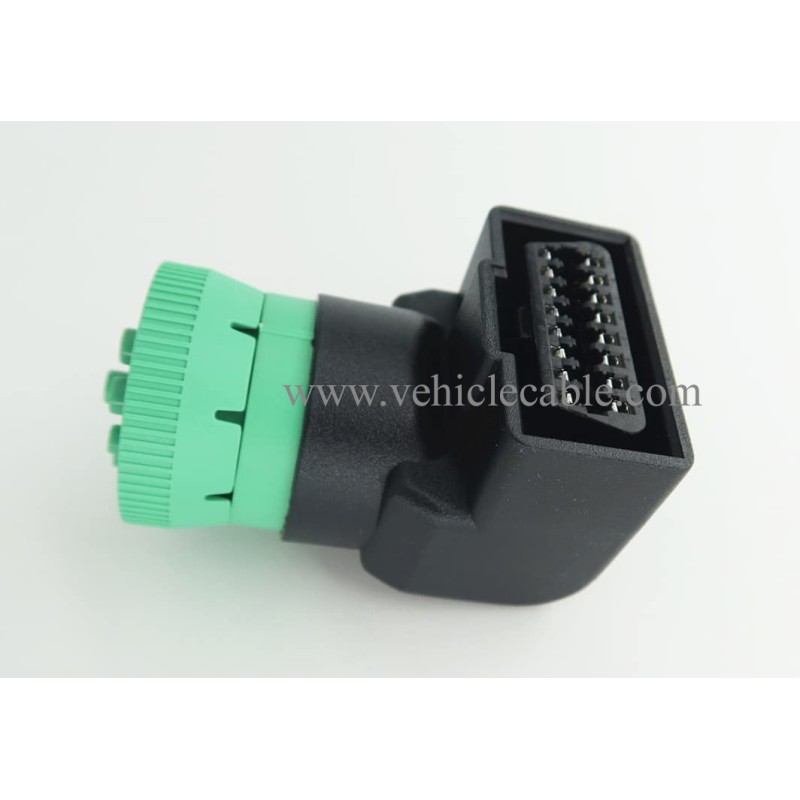 WBLD Right Angle J1939 Male to OBD2 Female Adapter 