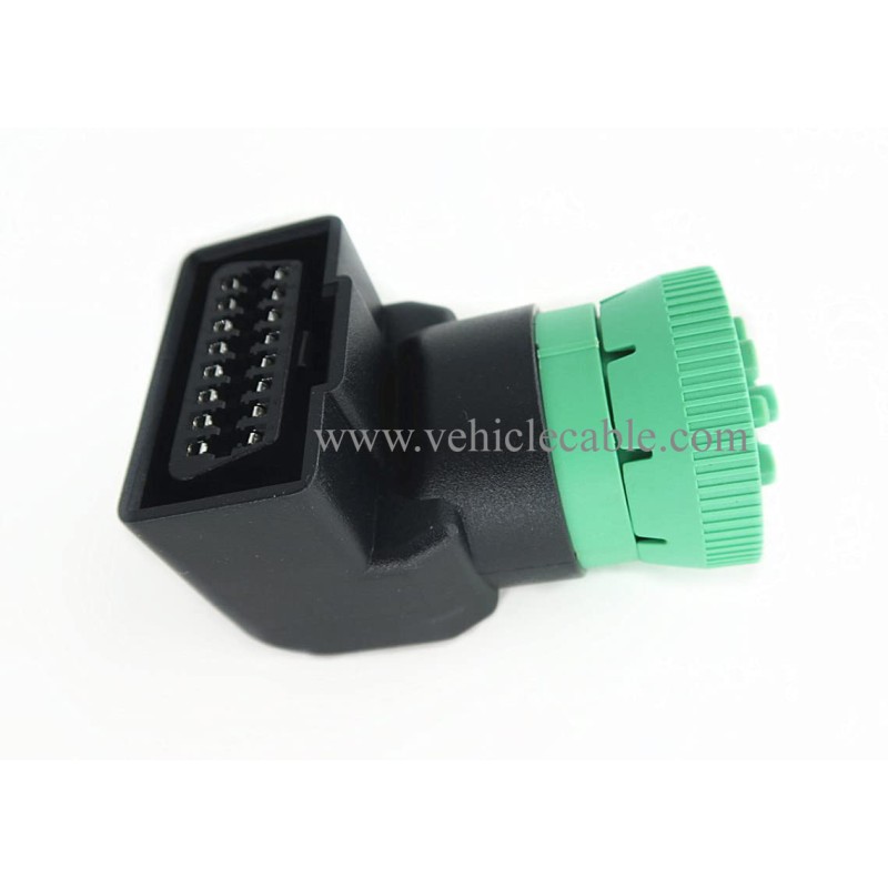 WBLD Right Angle J1939 Male to OBD2 Female Adapter 